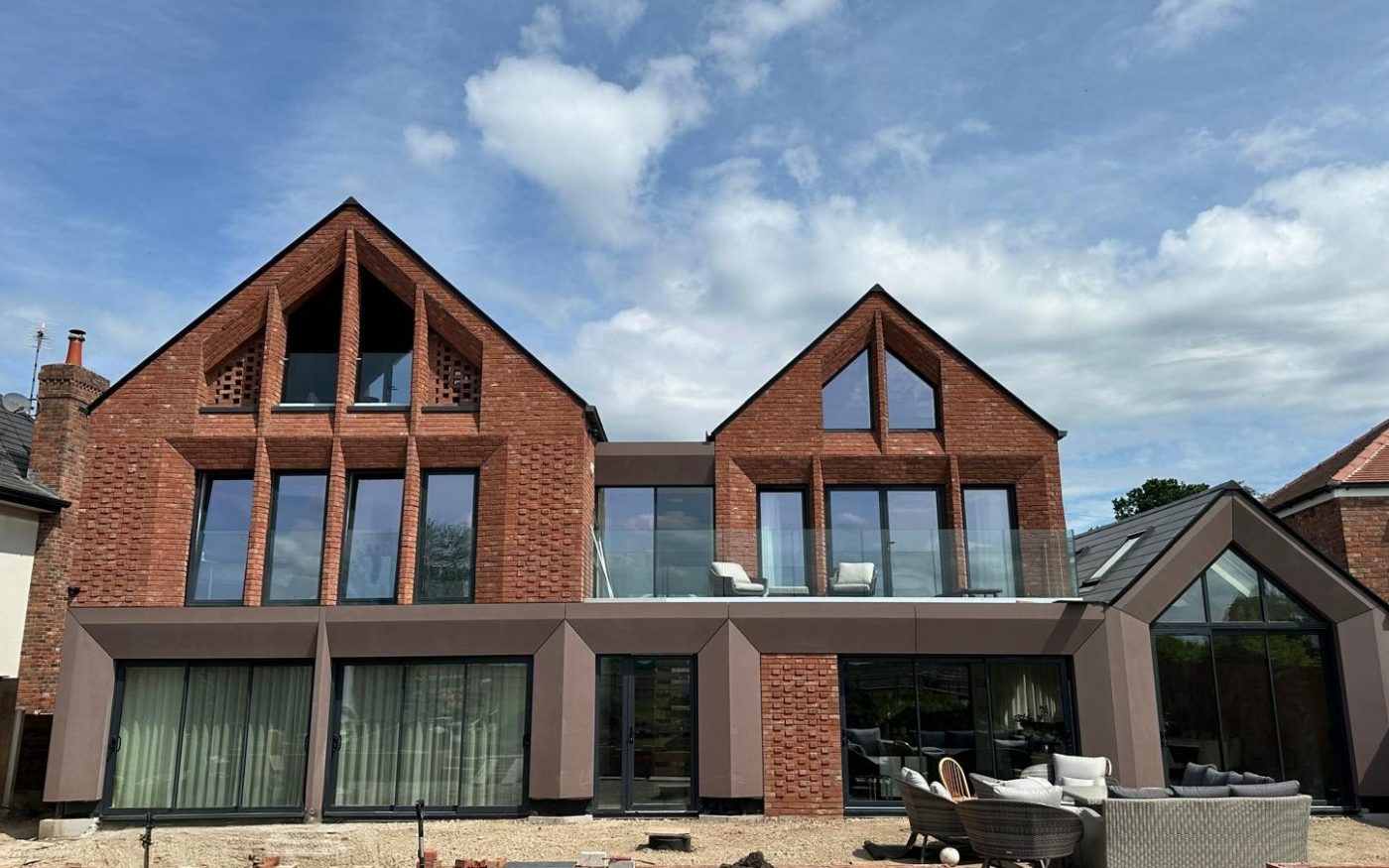 Large family house with innovative brickwork and layout