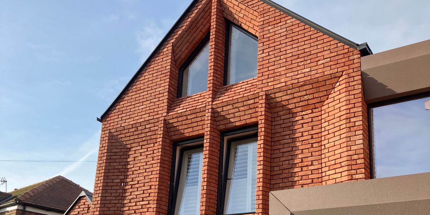 Stunning newly build detached home with red brick detail
