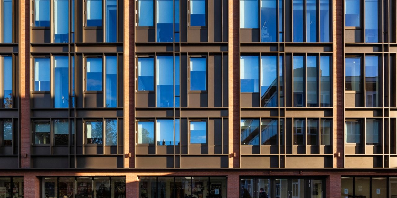 Modern building at Queen's University Belfast