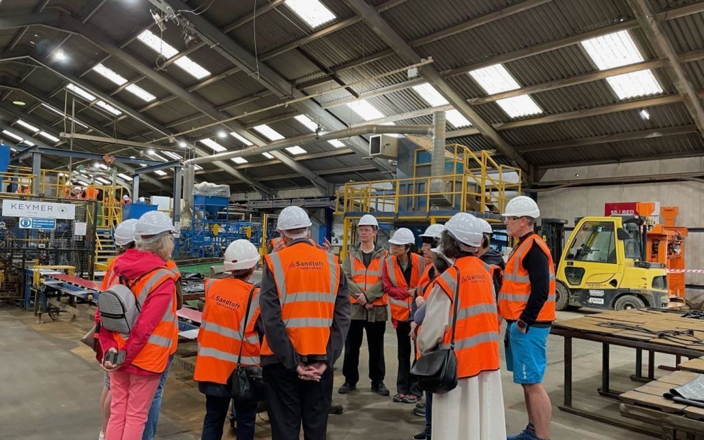 Keymer Factory with visitors for heritage event