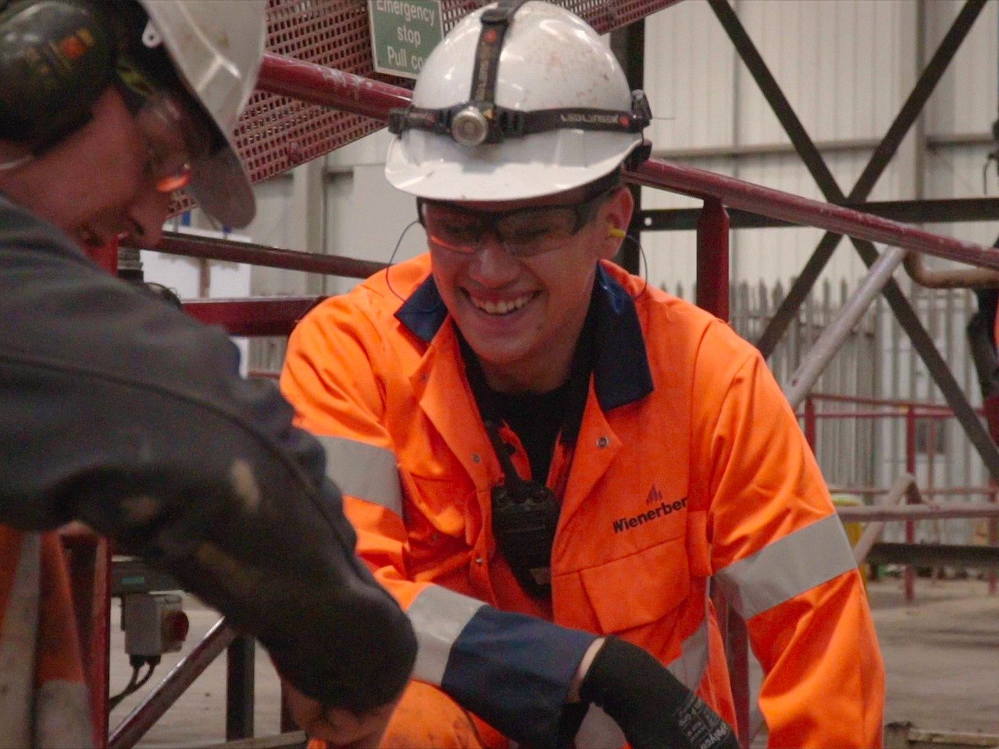 Apprentices working at Wienerberger factory