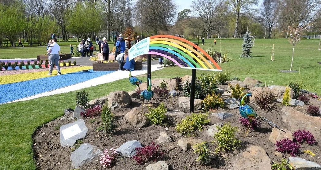 Rainbow memorial garden