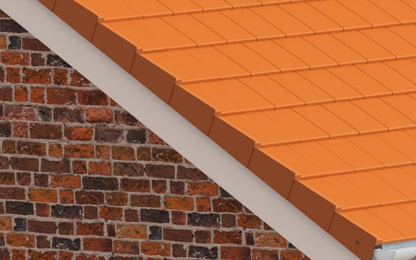 An illustration of TLE/MF Dry Verge installed onsite.