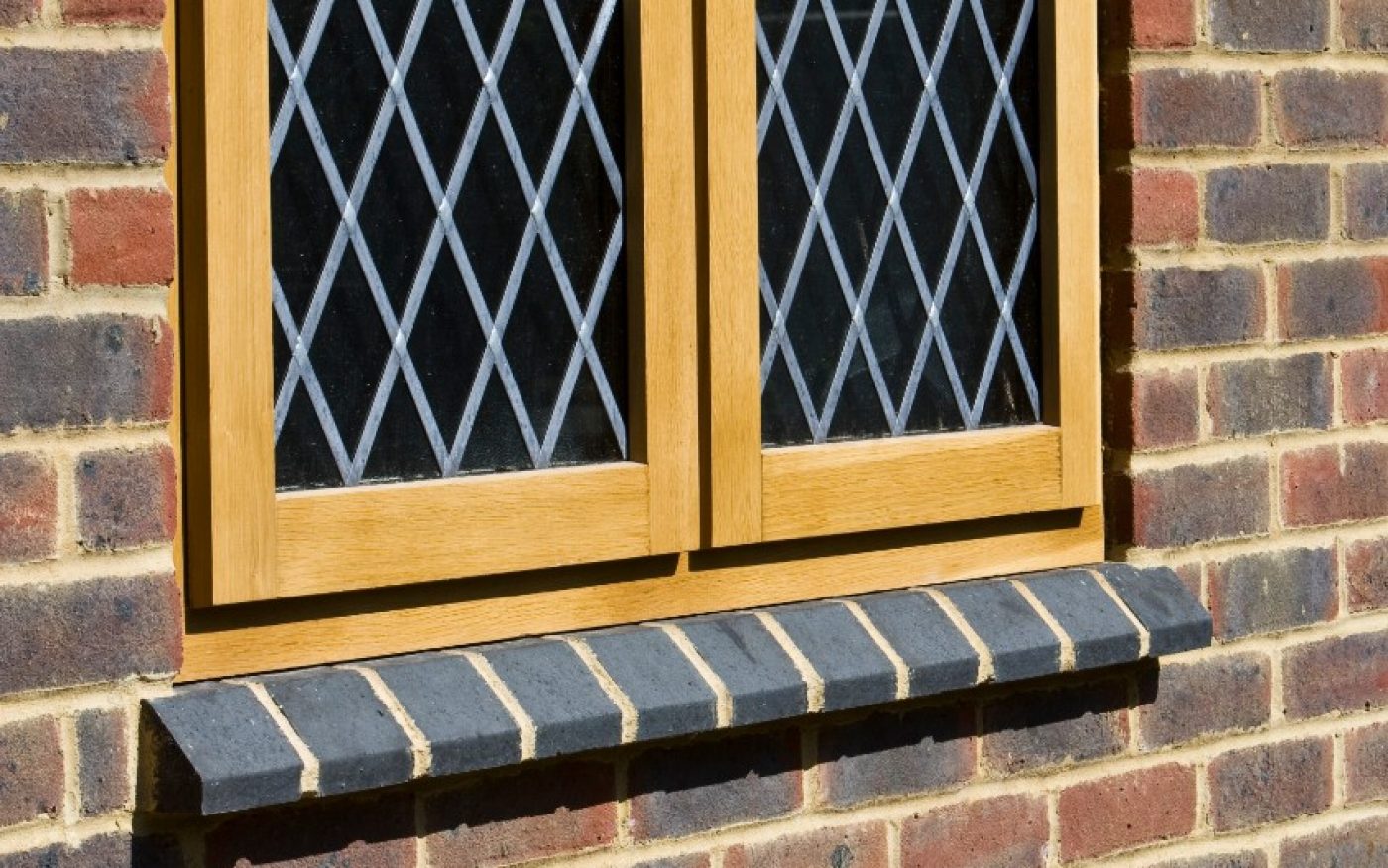 Special bricks on window sill