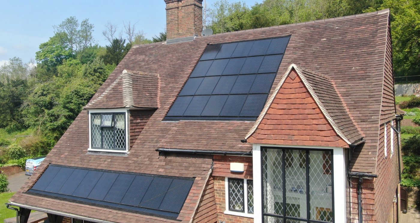 In Roof Solar on Old House