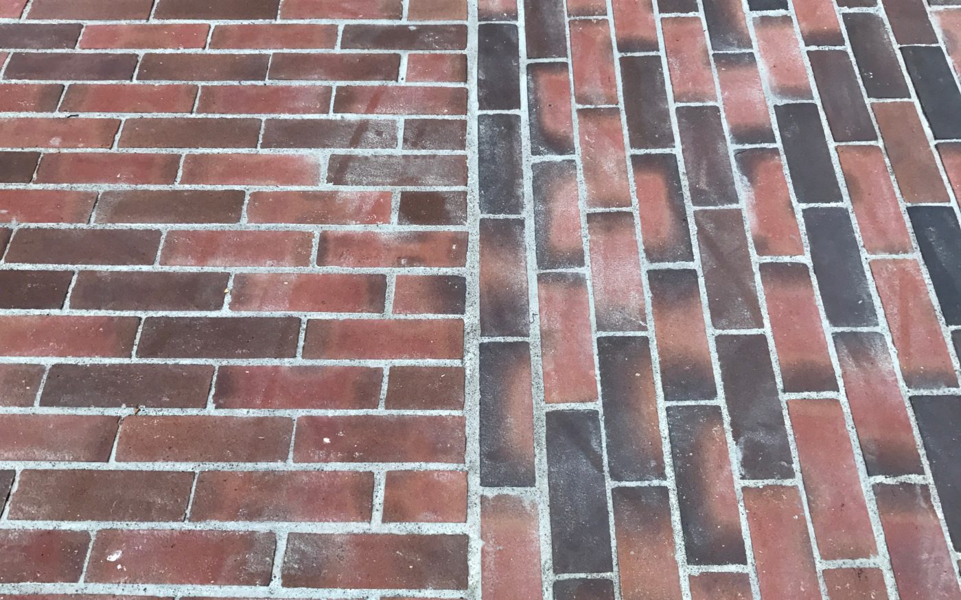 Close up image of clay paved path used for Empire Way, Wembley, UK case study