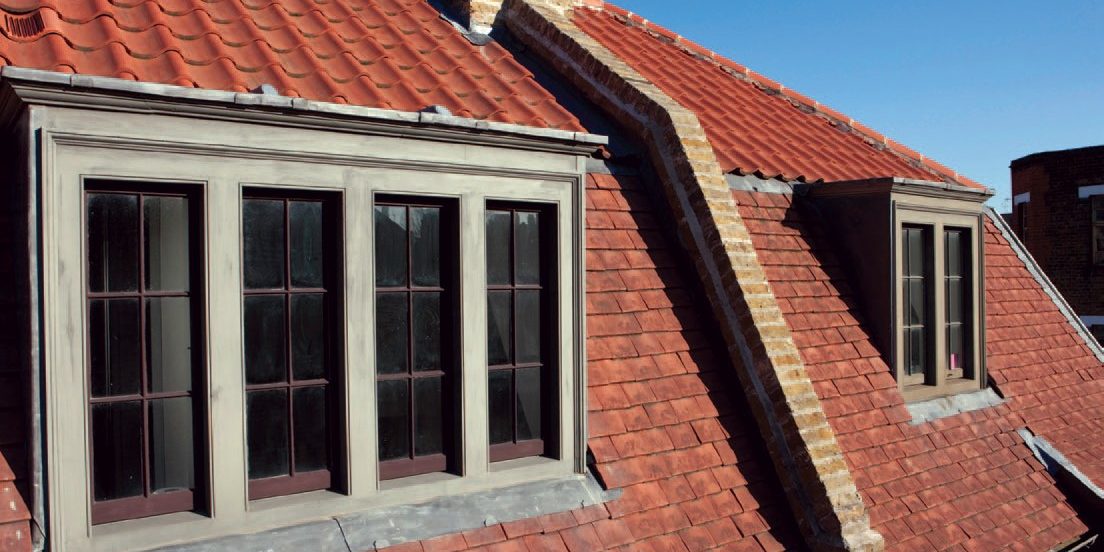Clay tile roof