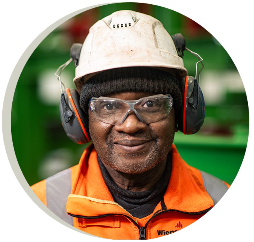 Portrait of Shadreck Jombe, Production Assistent at Sandtoft Factory