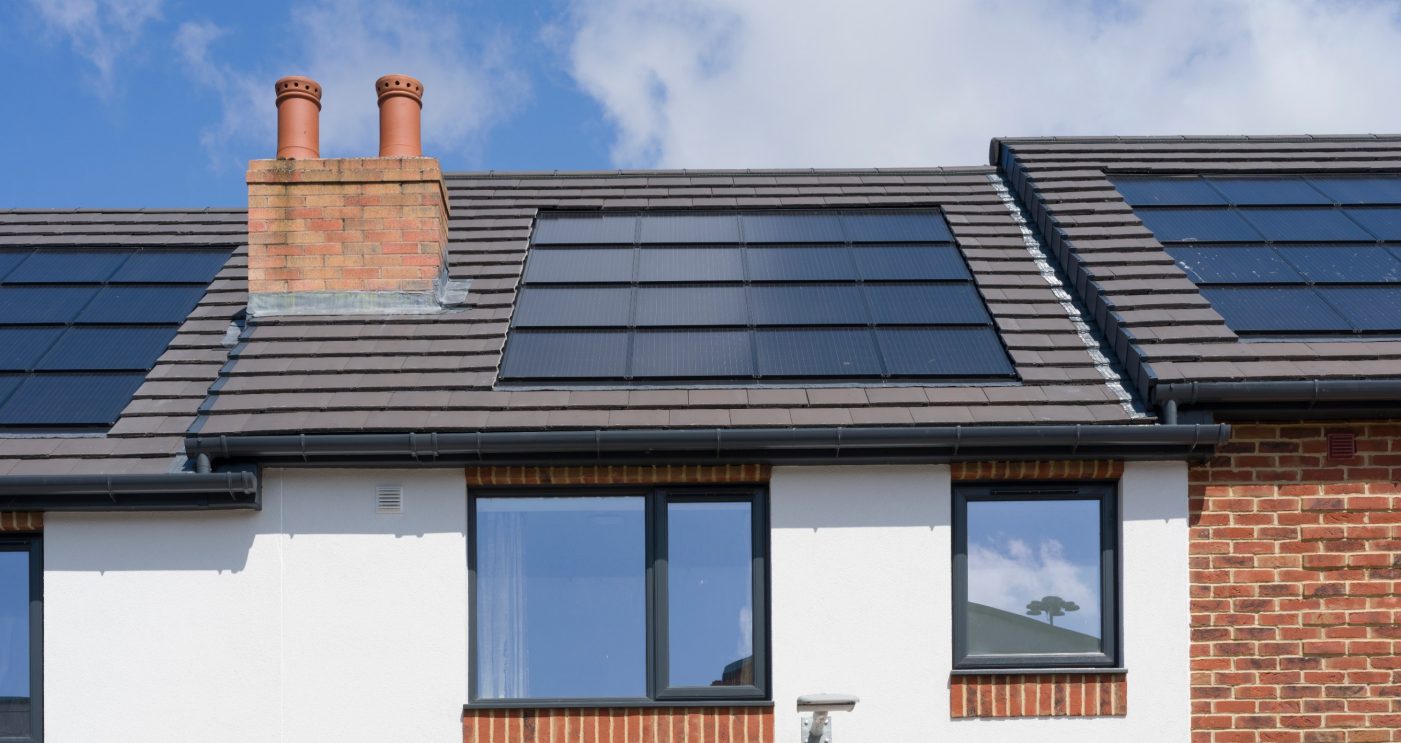 LJMU and Renatus Test houses with solar panel roof