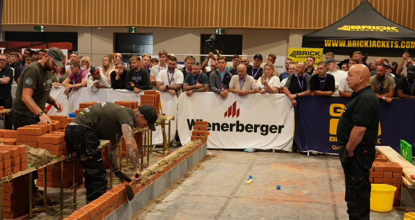 Super Trowel competition underway with spectators watching