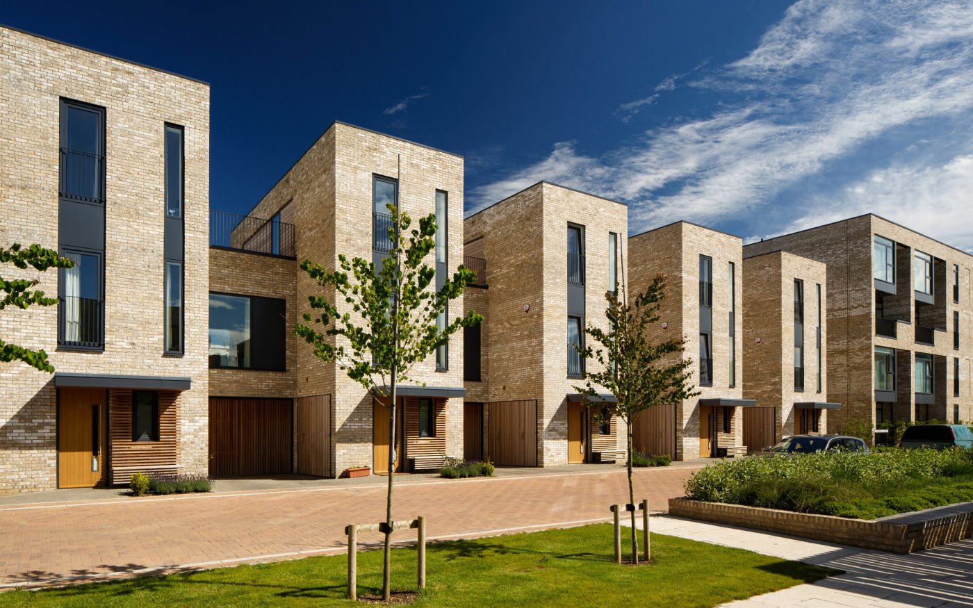 Seven Acres modern brick terraced houses with large windows