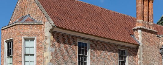 The Vyne stately home, roof renovation with Keymer tiles