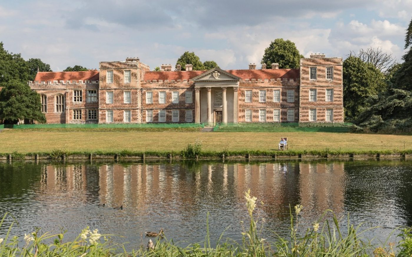 The Vyne stately home, roof renovation with Keymer tiles