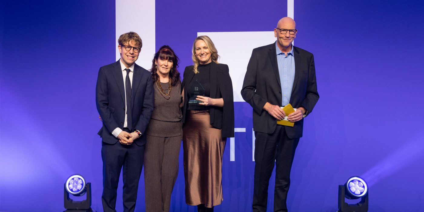 group of wienerberger Apprentices smiling at the camera