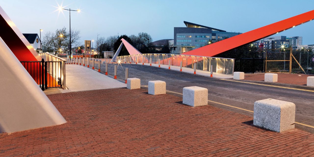 paver, penter, paving stone, bridge, dawn