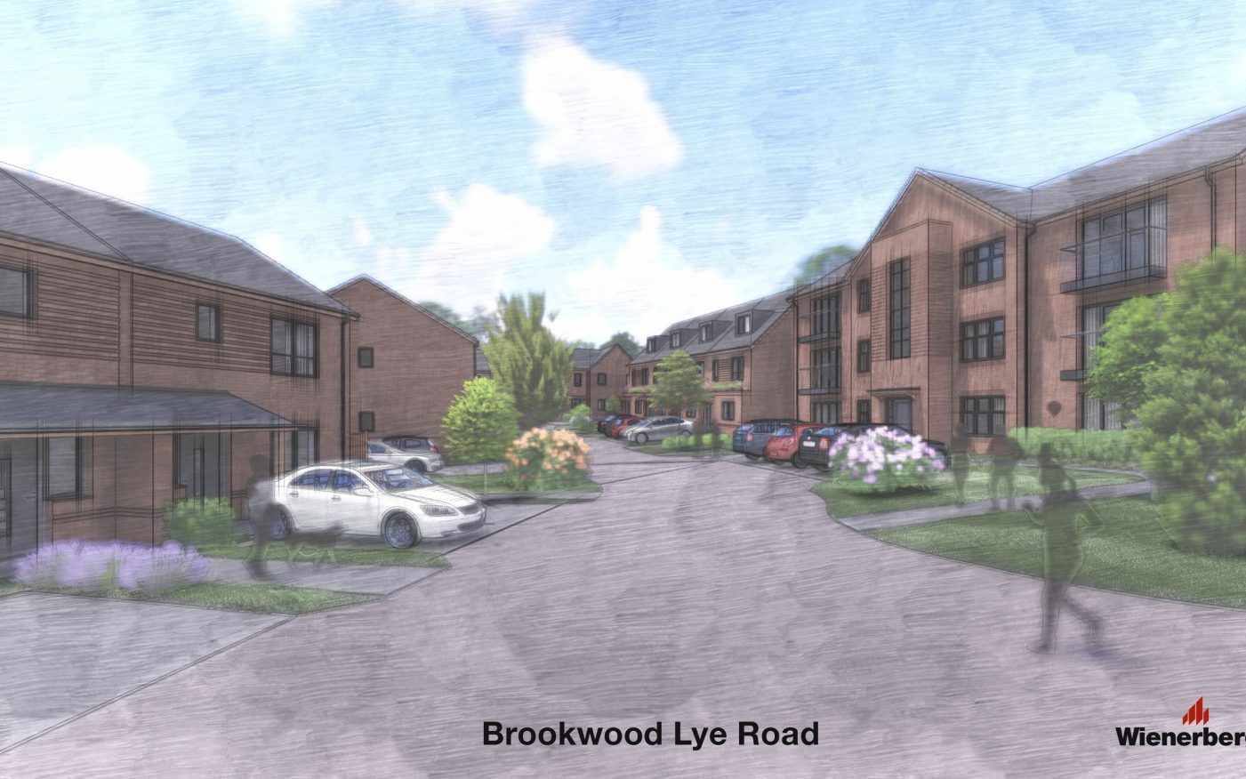 Architectural and urban design plan of modern housing development