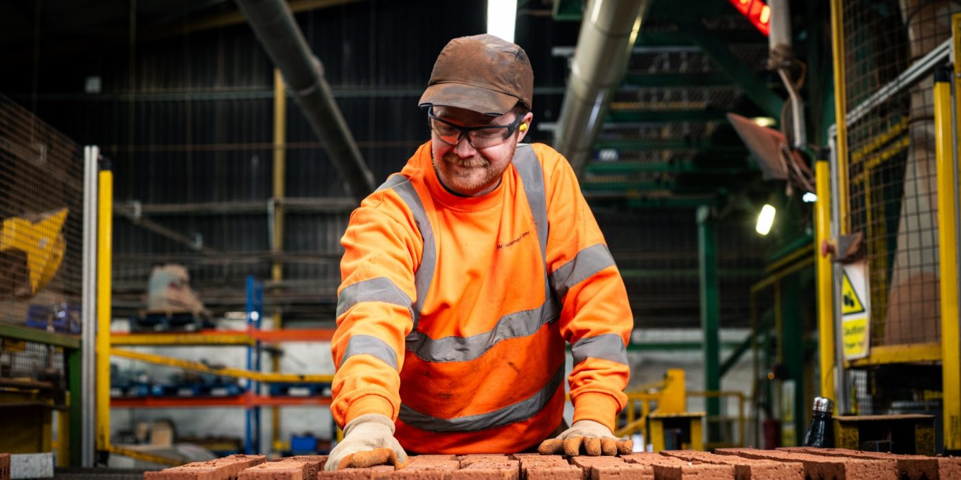 group of wienerberger Apprentices smiling at the camera