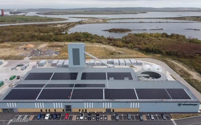 Aerial shot of Smeed Dean factory