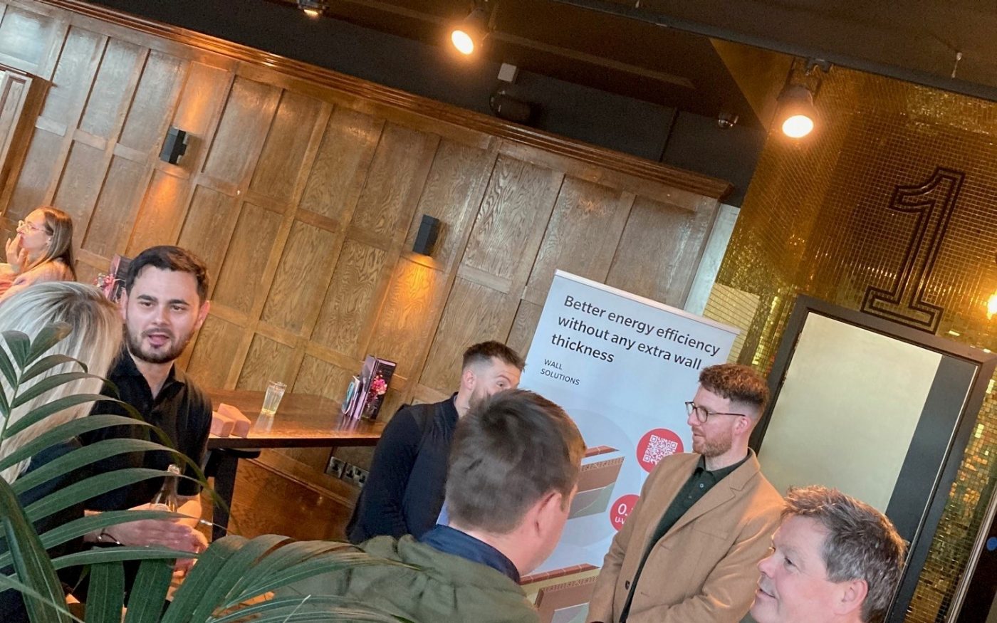 Event attendees networking at the RIBA Stirling Stories 2024