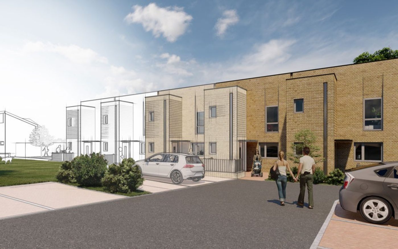 Visualisation of modern residential development