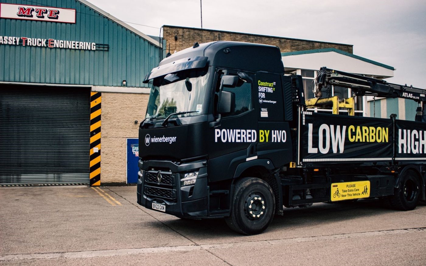 Close up of the new HVO vehicle cab