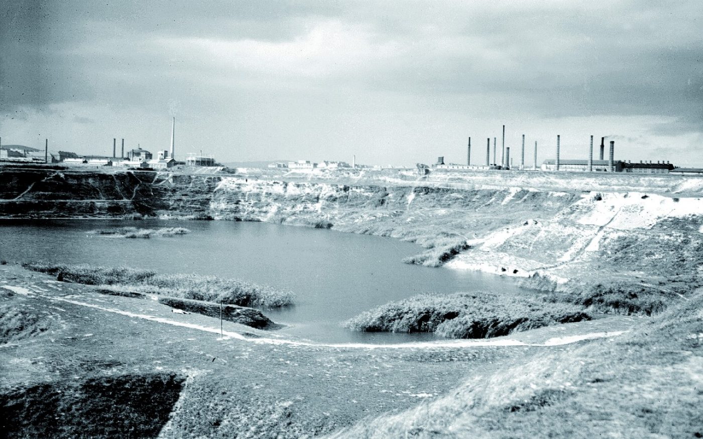 Clay pit and Wienerberger's historic production plant