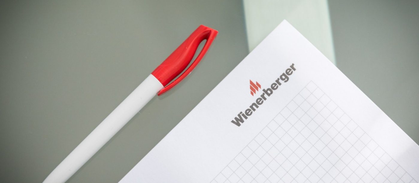 Wienerberger notepad and pen