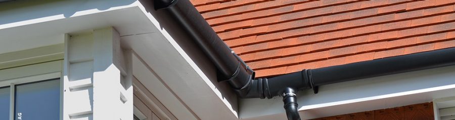 Drain pipes on roof