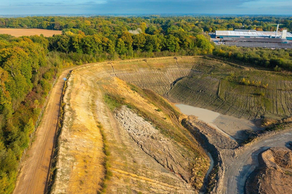 Drying clay bricks in factory