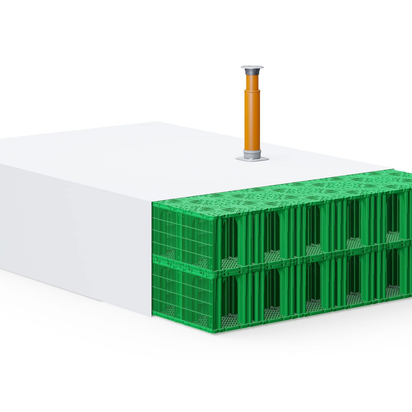 Infiltration system with membrane 