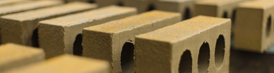 Bricks on manufacturing production line