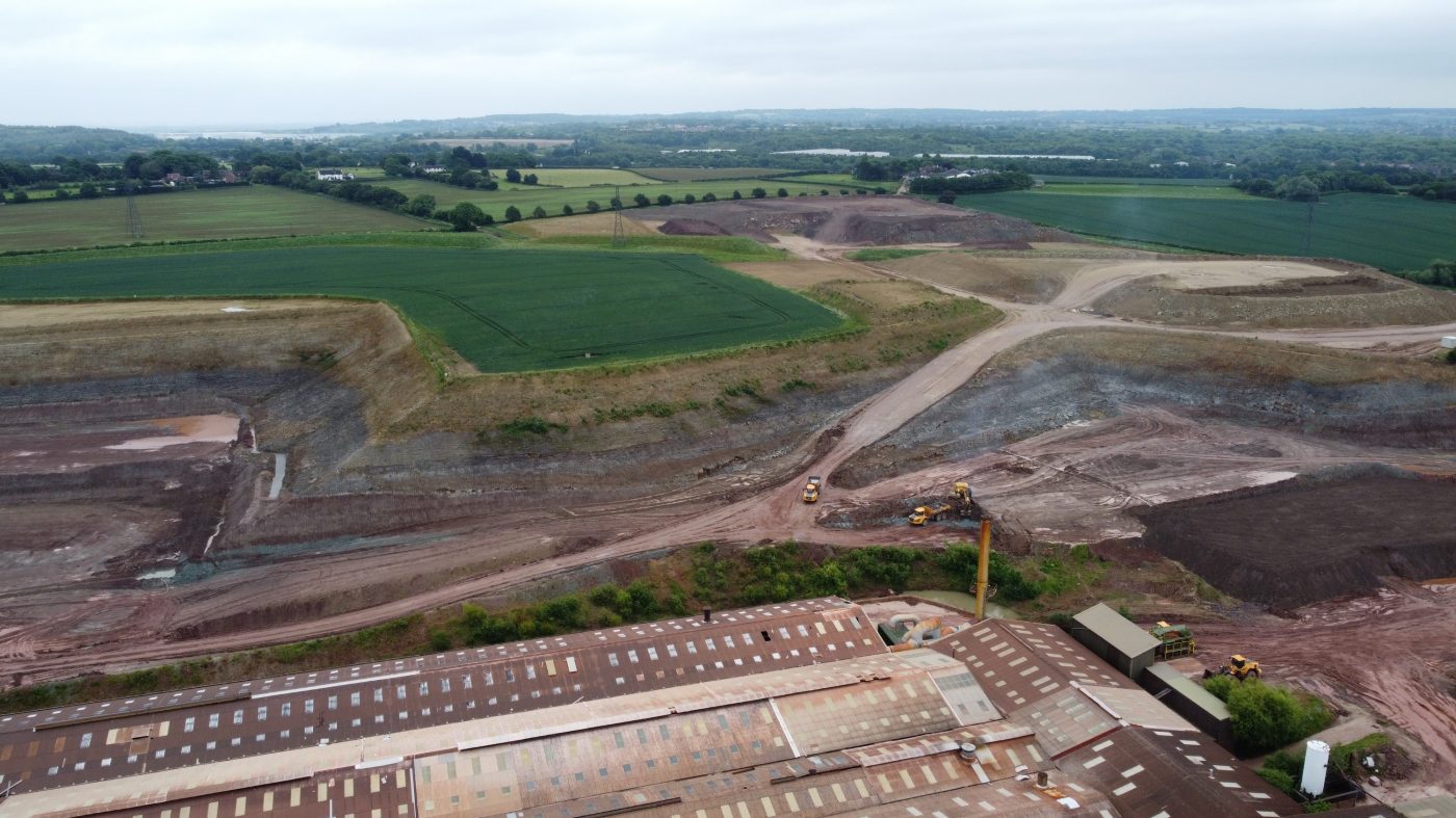 Mouselow quarry site landscape
