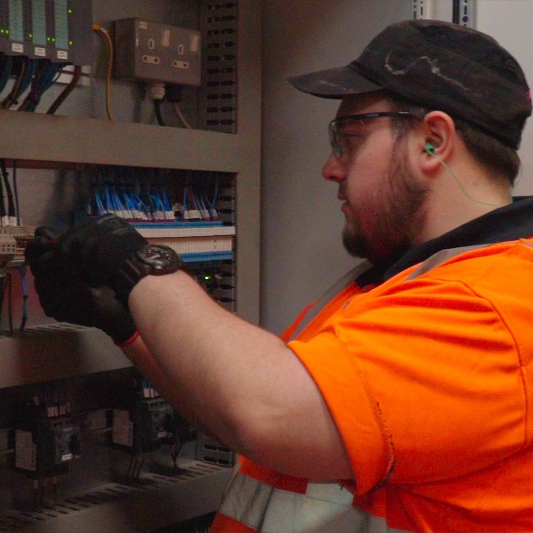 Apprentice enginner conducting an inspection