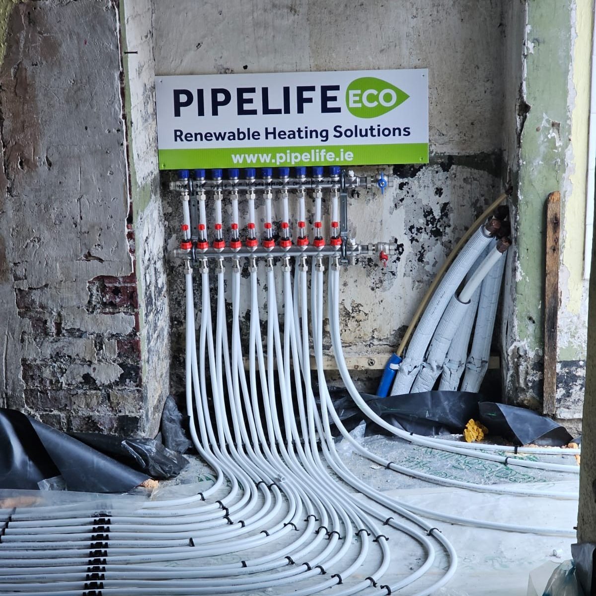Pipelife renewable underfloor heating system