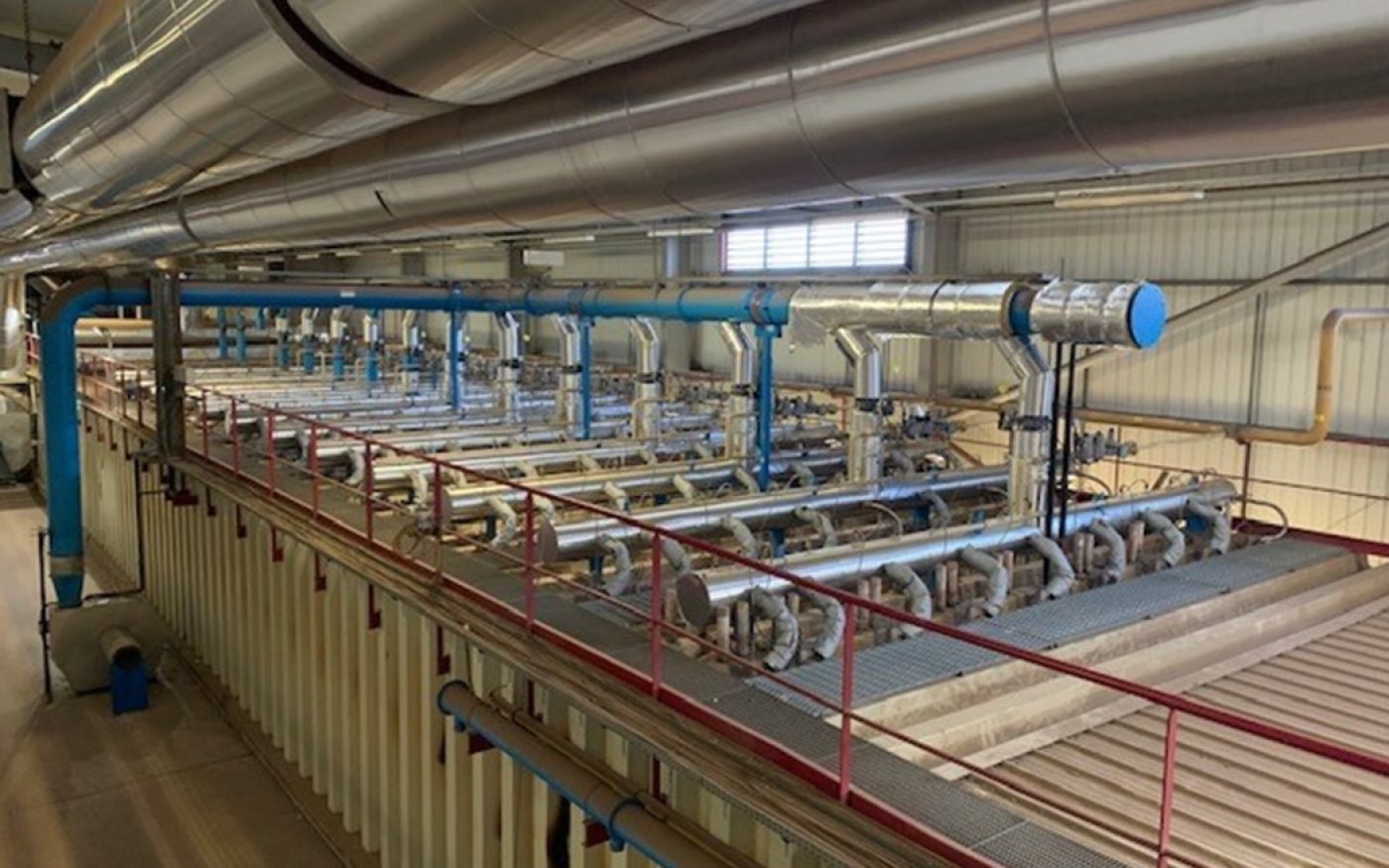 Heat recovery system in factory interior