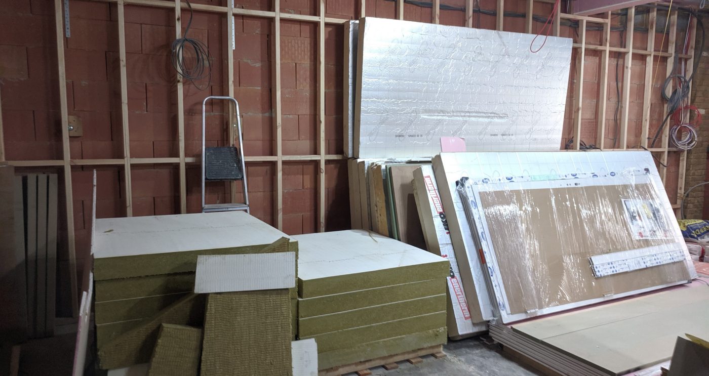 Interior of building renovation in progress