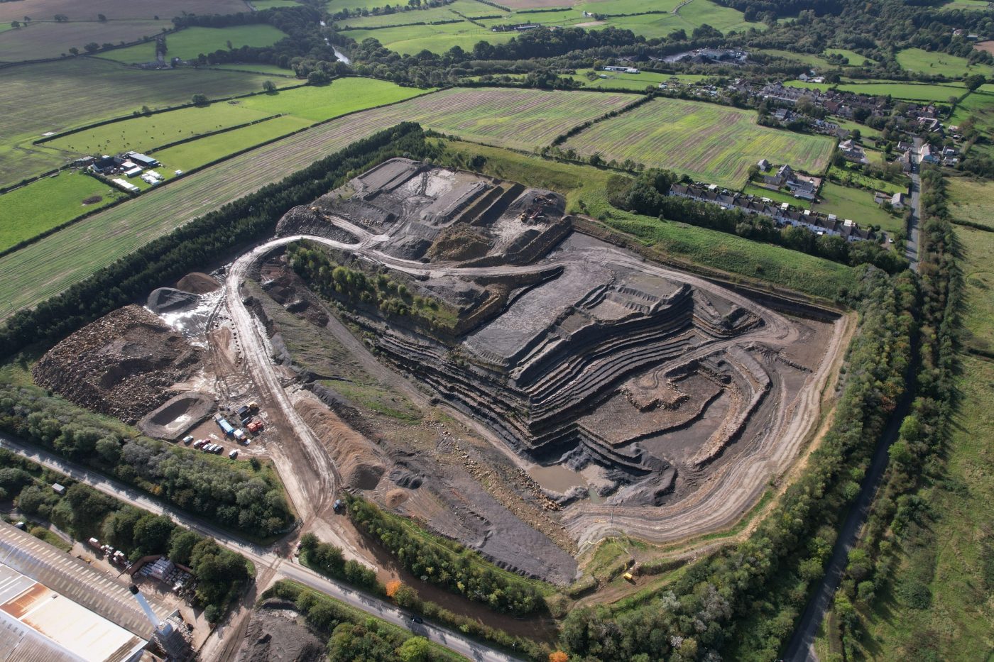 Mouselow quarry site landscape