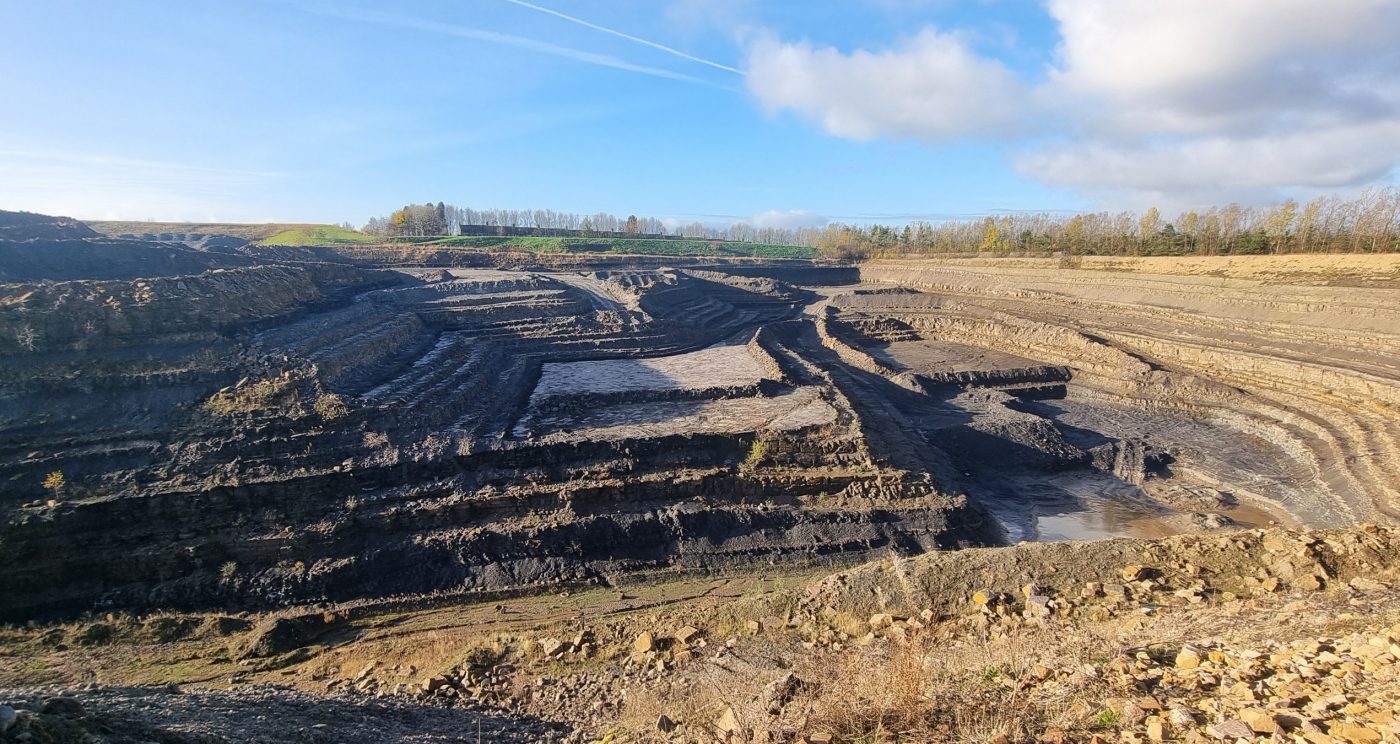 Mouselow Quarry view of fields