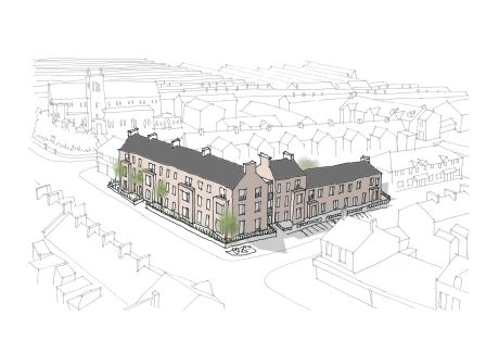 Architecture sketch/drawing by Rebekah Milliken