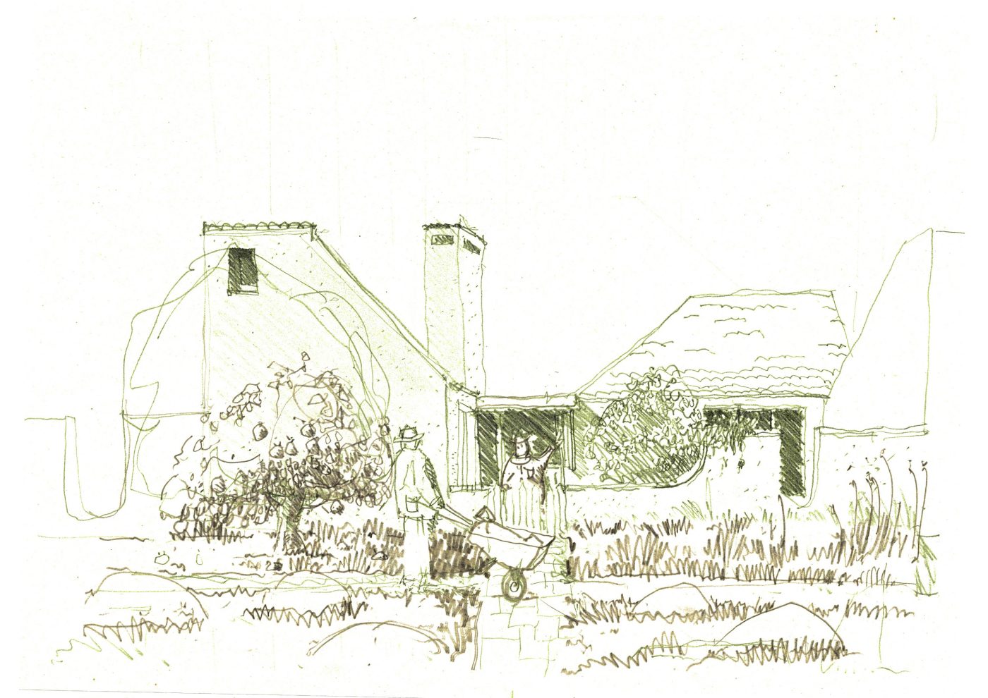 Sketch design of property by Chris Wilkins