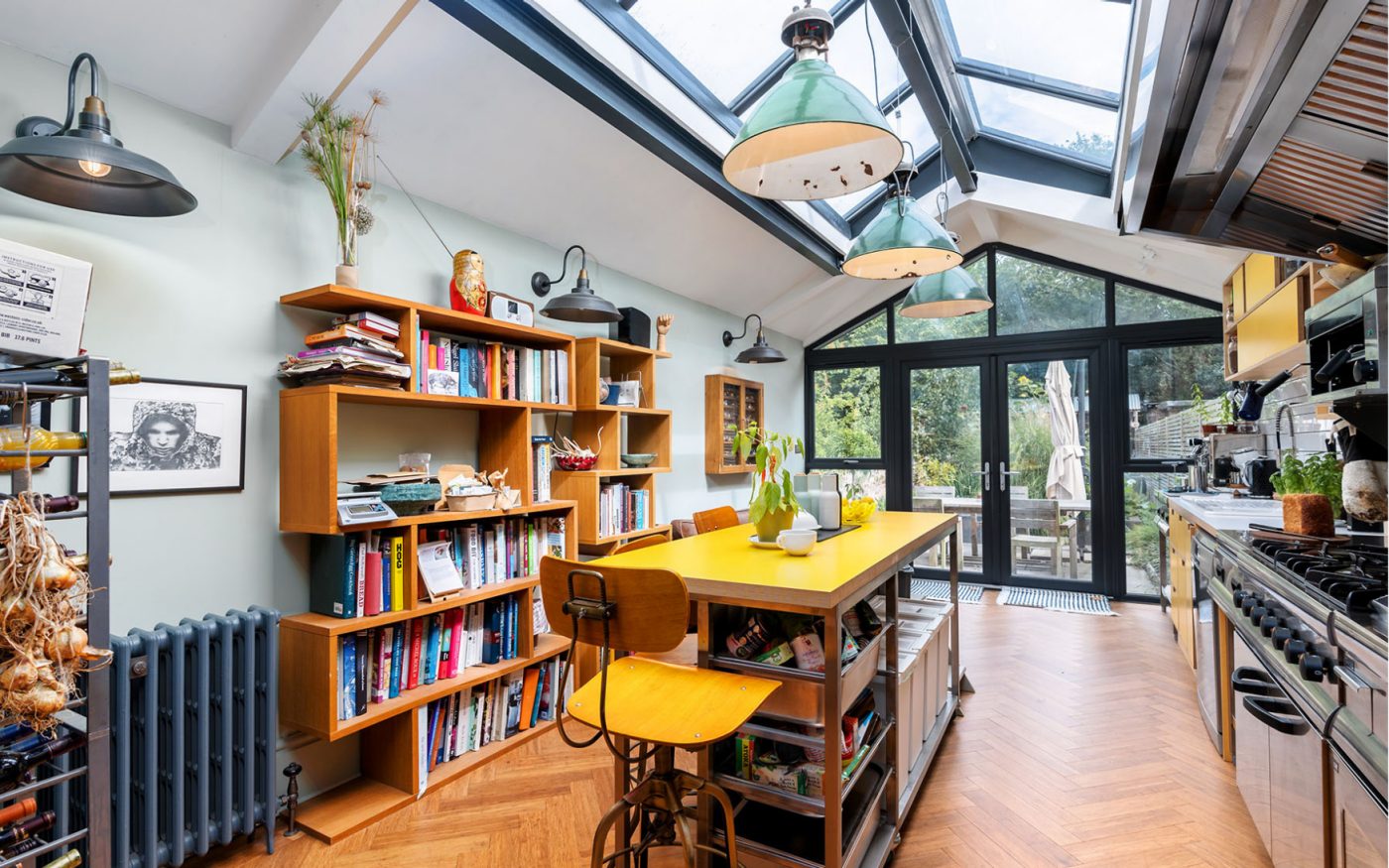 Exterior of modern house extension