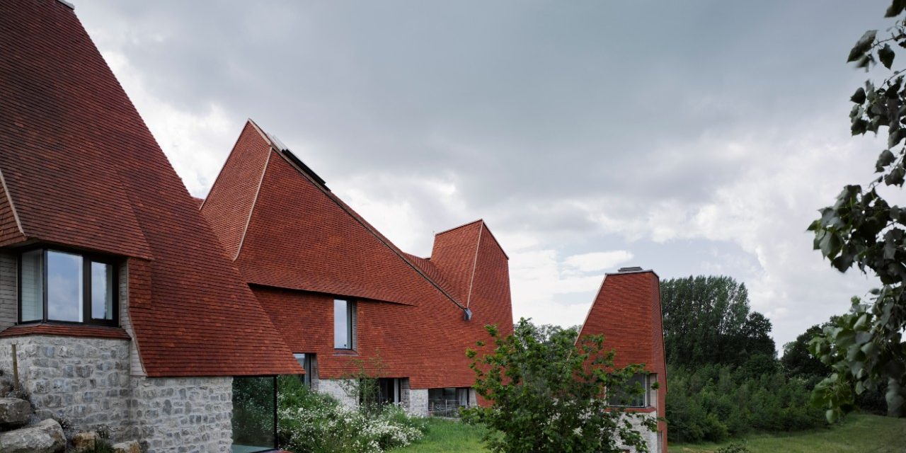 Image of an oast house style residence