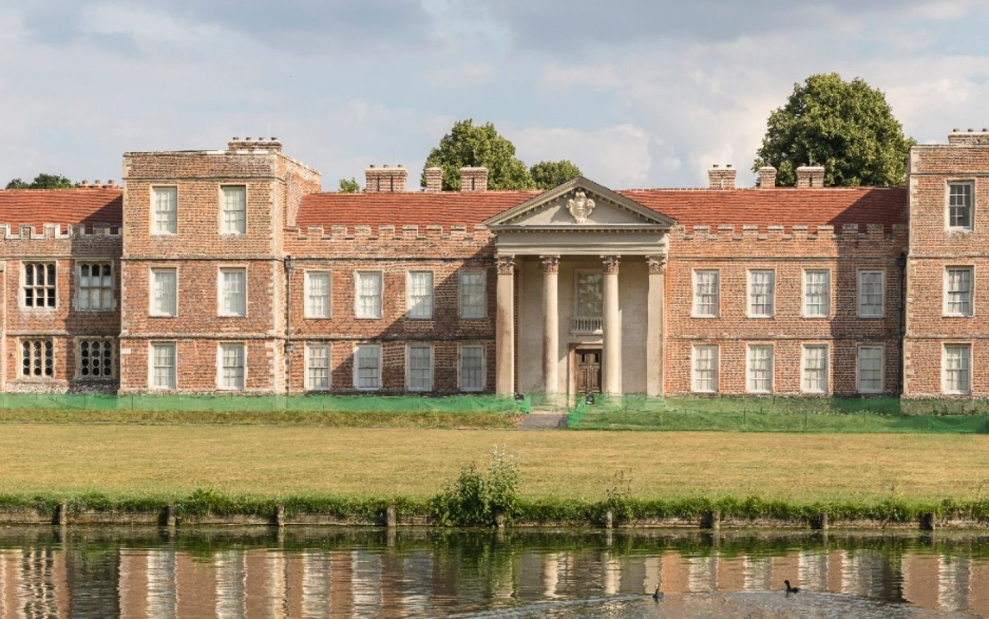 The Vyne stately home, roof renovation with Keymer tiles
