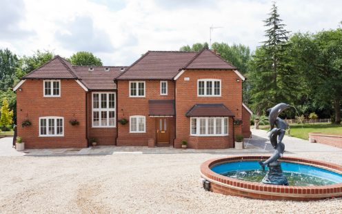 House built in the Durham Red Multi Stock brick and plain tiles