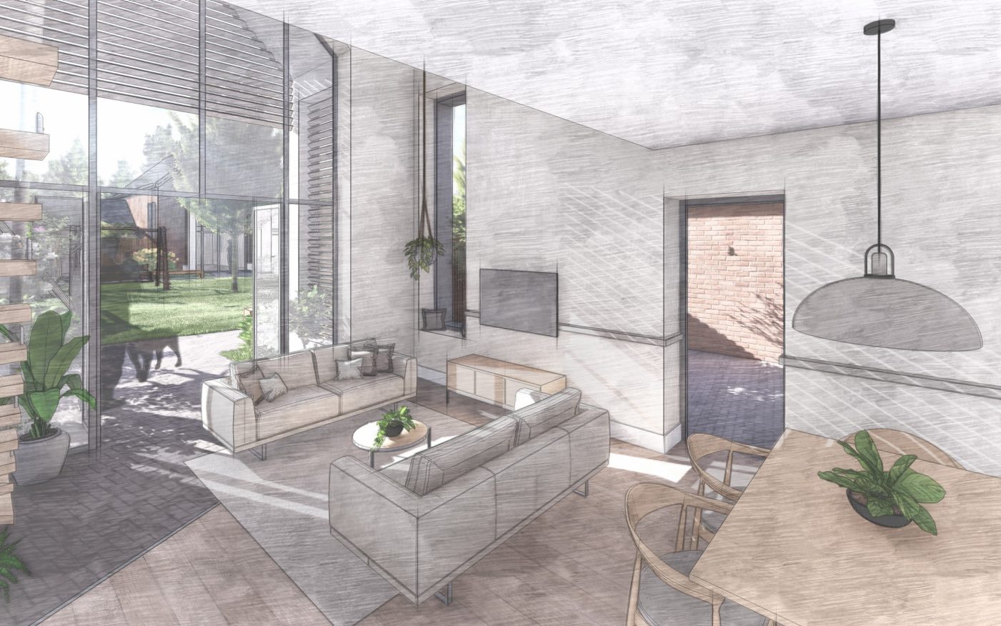 An illustration image of Archigility Homes for Elderly concept.