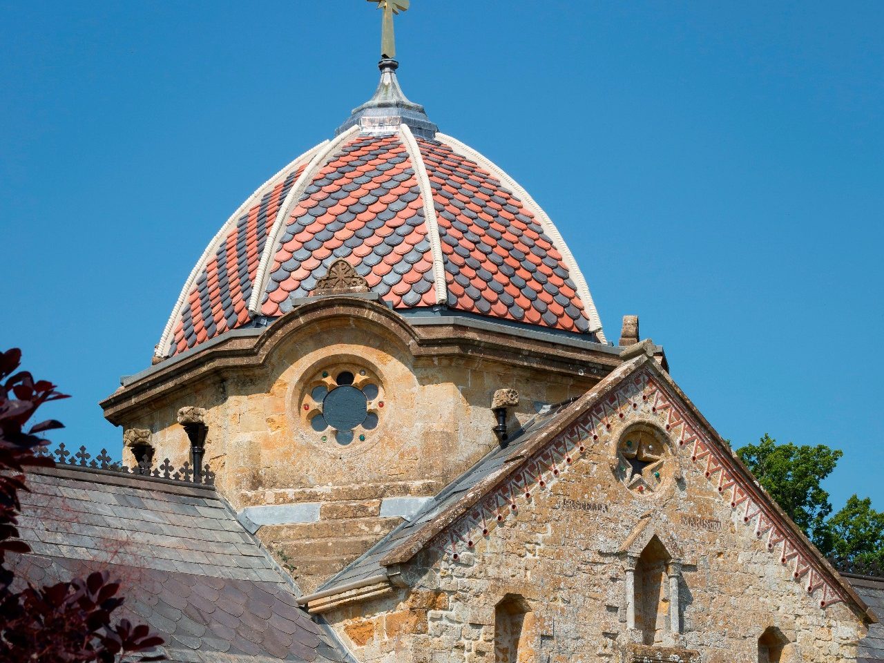 Historic chapel with Keymer roof tiles