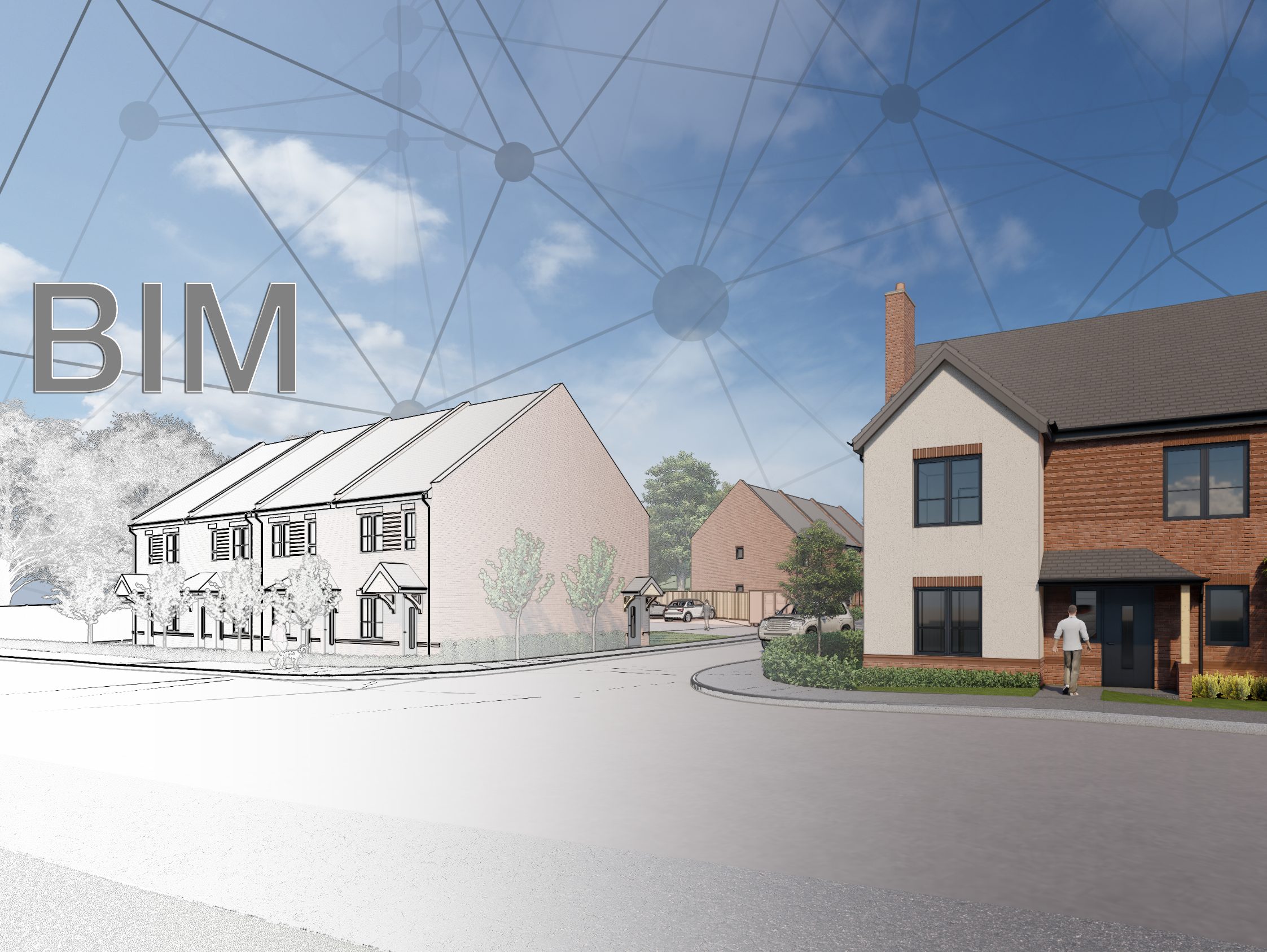 BIM render of house