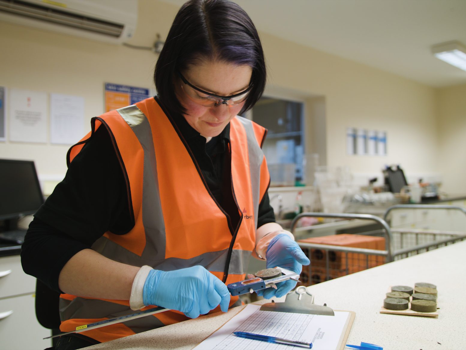 A photo of Sue Boyle, Lab Technician, Central Research and Development Lab.