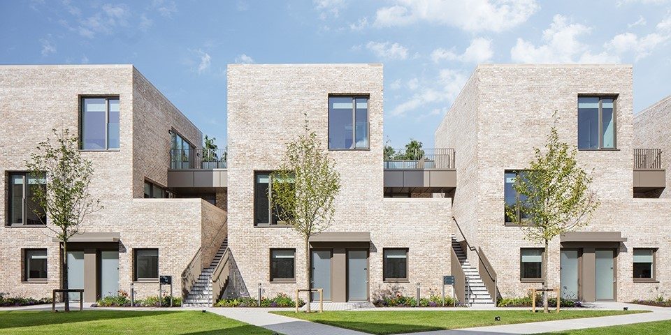 Row of new build houses