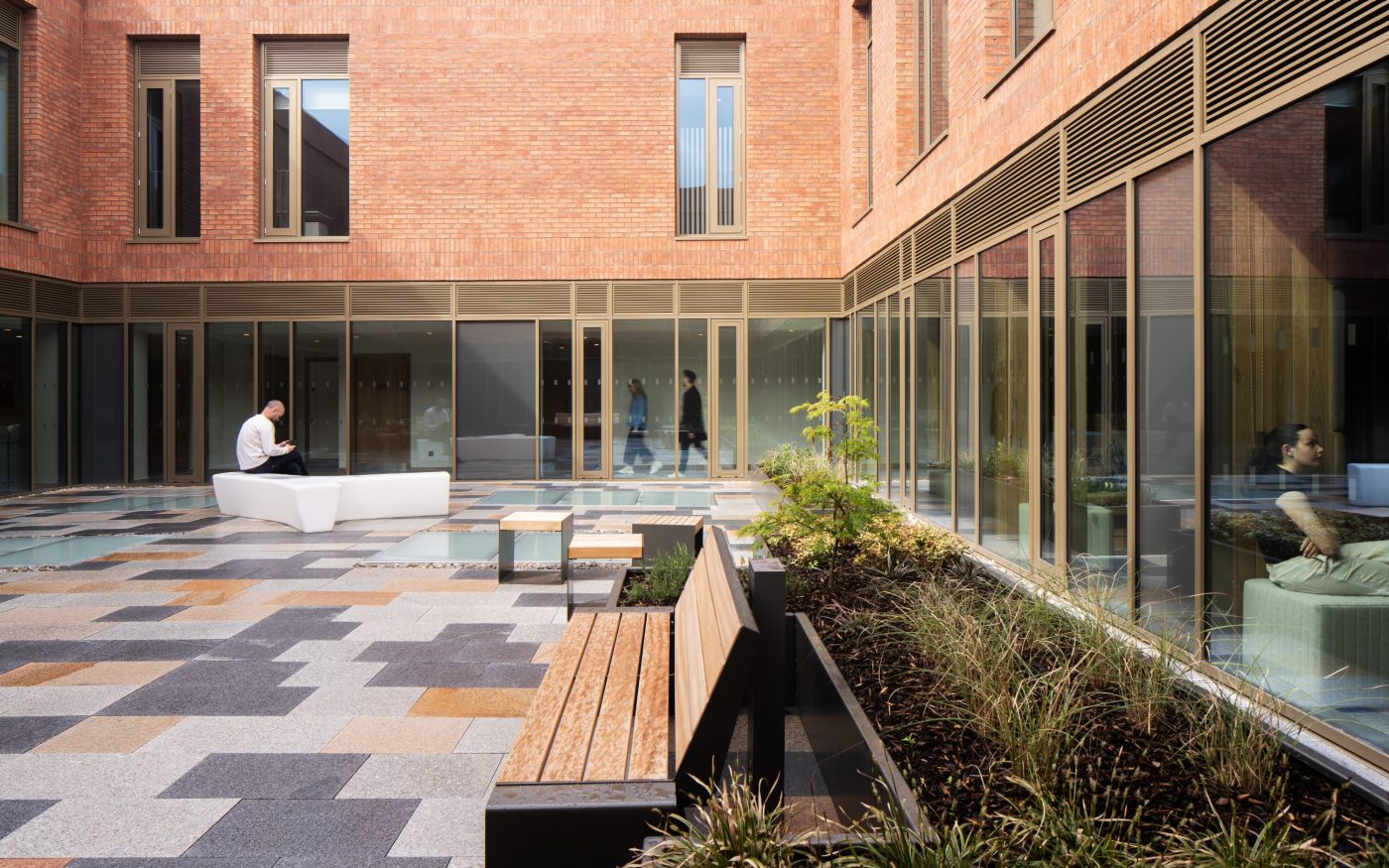 Court yard area at Riddel Hall Belfast